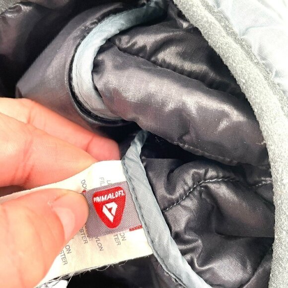 J. Crew Primaloft Nylon Puffer Jacket Pockets Mock Neck Unisex Mens Small - Picture 8 of 9